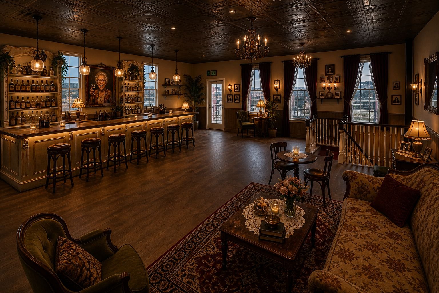 The bar at Yaya's House